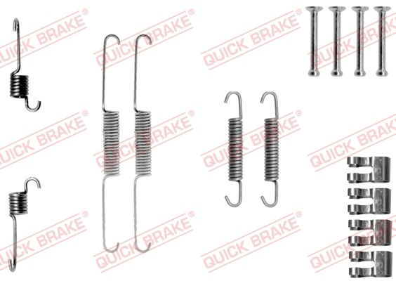 Priedų komplektas, stabdžių trinkelės QUICK BRAKE 105-0763