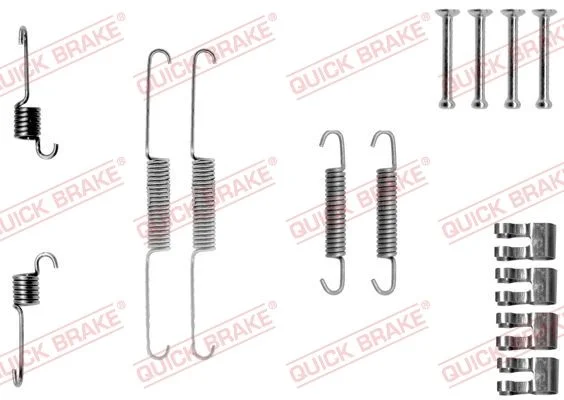 Priedų komplektas, stabdžių trinkelės QUICK BRAKE 105-0763