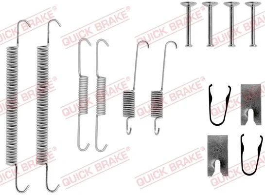 Priedų komplektas, stabdžių trinkelės QUICK BRAKE 105-0771