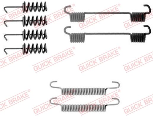 Комплект приладдя, колодка стоянкового гальма QUICK BRAKE 105-0775