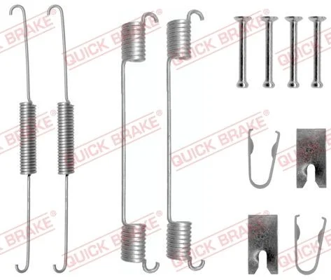 Priedų komplektas, stabdžių trinkelės QUICK BRAKE 105-0781