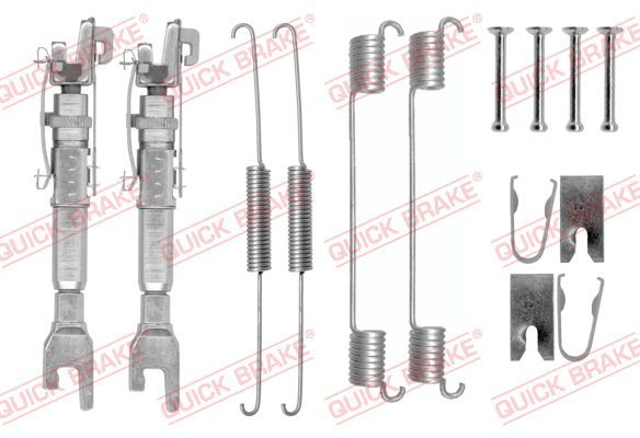 Priedų komplektas, stabdžių trinkelės QUICK BRAKE 105-0781S