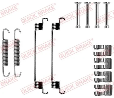 Priedų komplektas, stabdžių trinkelės QUICK BRAKE 105-0783