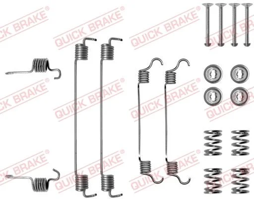Priedų komplektas, stabdžių trinkelės QUICK BRAKE 105-0784
