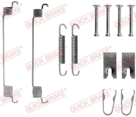 Priedų komplektas, stabdžių trinkelės QUICK BRAKE 105-0794