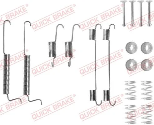 Priedų komplektas, stabdžių trinkelės QUICK BRAKE 105-0795