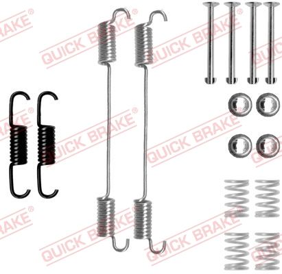 Комплект приладдя, гальмівна колодка QUICK BRAKE 105-0796