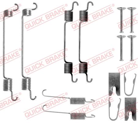 Priedų komplektas, stabdžių trinkelės QUICK BRAKE 105-0797