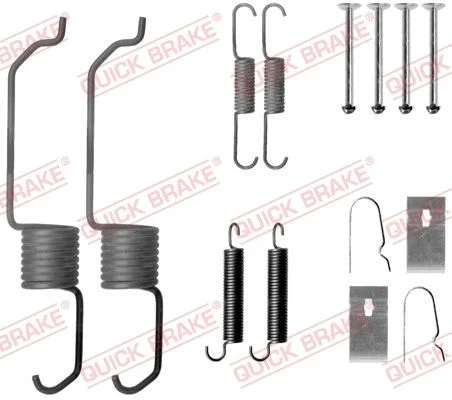 Priedų komplektas, stabdžių trinkelės QUICK BRAKE 105-0798