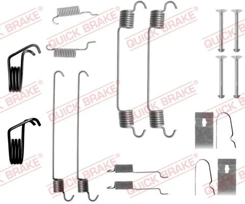 Priedų komplektas, stabdžių trinkelės QUICK BRAKE 105-0799