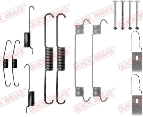 Priedų komplektas, stabdžių trinkelės QUICK BRAKE 105-0803