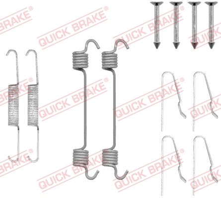 Priedų komplektas, stovėjimo stabdžių trinkelės QUICK BRAKE 105-0808
