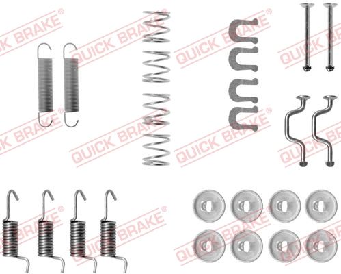 Комплект приладдя, колодка стоянкового гальма QUICK BRAKE 105-0810