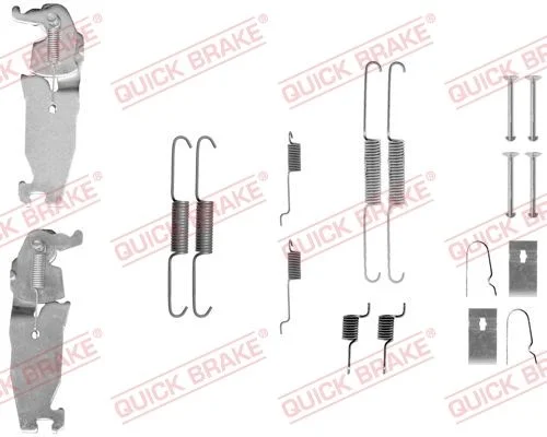 Priedų komplektas, stabdžių trinkelės QUICK BRAKE 105-0811S