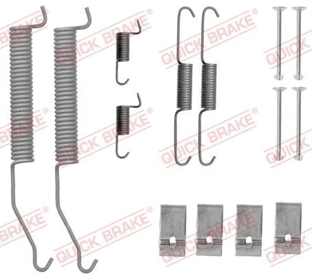 Priedų komplektas, stabdžių trinkelės QUICK BRAKE 105-0812