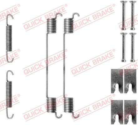 Priedų komplektas, stabdžių trinkelės QUICK BRAKE 105-0814