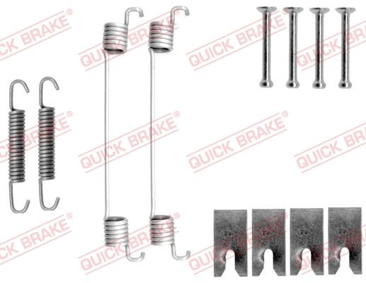 Комплект приладдя, гальмівна колодка QUICK BRAKE 105-0827