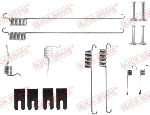 Priedų komplektas, stabdžių trinkelės QUICK BRAKE 105-0829