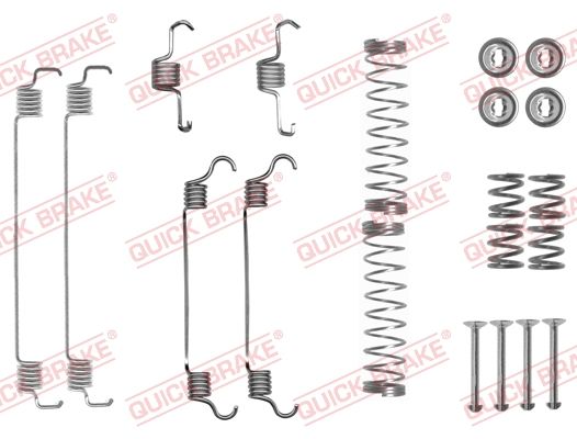 Priedų komplektas, stabdžių trinkelės QUICK BRAKE 105-0835