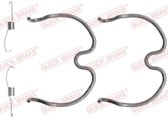 Priedų komplektas, stabdžių trinkelės QUICK BRAKE 105-0837