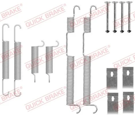 Priedų komplektas, stabdžių trinkelės QUICK BRAKE 105-0844