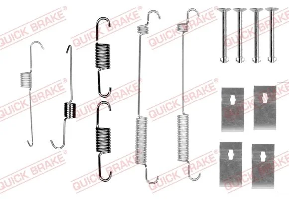 Priedų komplektas, stabdžių trinkelės QUICK BRAKE 105-0846