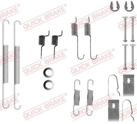 Priedų komplektas, stabdžių trinkelės QUICK BRAKE 105-0847