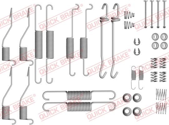 Priedų komplektas, stabdžių trinkelės QUICK BRAKE 105-0852