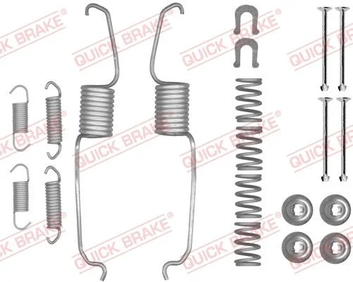 Priedų komplektas, stabdžių trinkelės QUICK BRAKE 105-0853