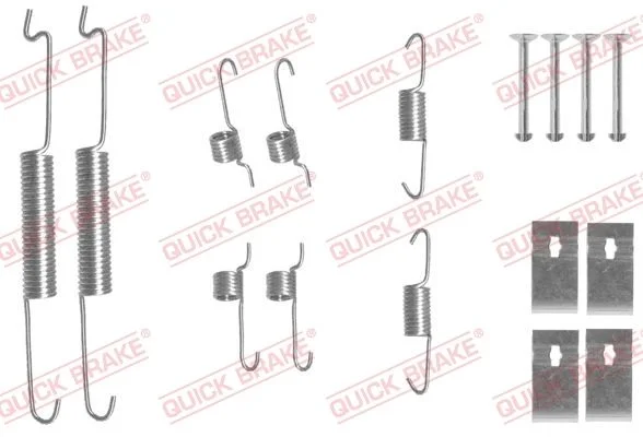 Priedų komplektas, stabdžių trinkelės QUICK BRAKE 105-0863