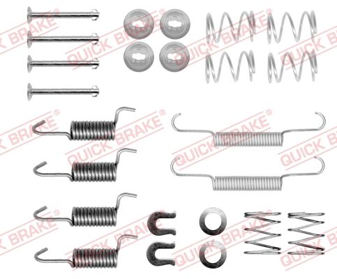 Priedų komplektas, stovėjimo stabdžių trinkelės QUICK BRAKE 105-0871