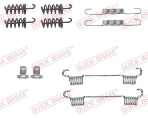 Accessory Kit, parking brake shoes QUICK BRAKE 105-0874
