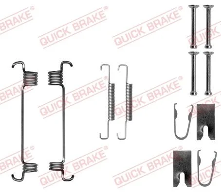 Priedų komplektas, stovėjimo stabdžių trinkelės QUICK BRAKE 105-0875