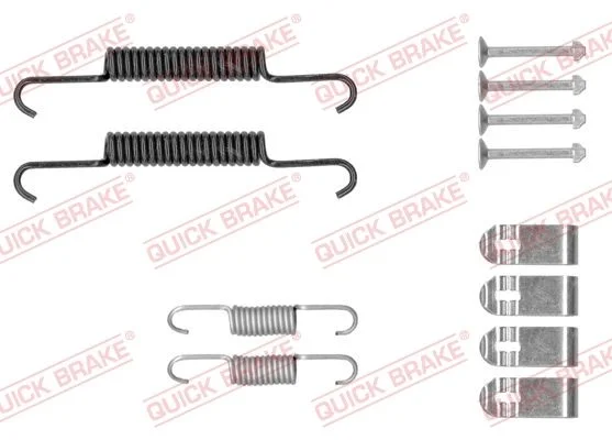 Комплект приладдя, колодка стоянкового гальма QUICK BRAKE 105-0881