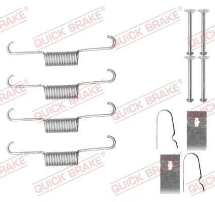 Accessory Kit, parking brake shoes QUICK BRAKE 105-0884