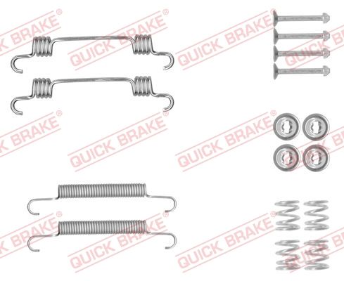 Комплект приладдя, колодка стоянкового гальма QUICK BRAKE 105-0887