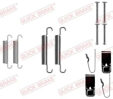 Accessory Kit, parking brake shoes QUICK BRAKE 105-0890