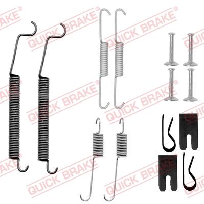 Priedų komplektas, stabdžių trinkelės QUICK BRAKE 105-0891