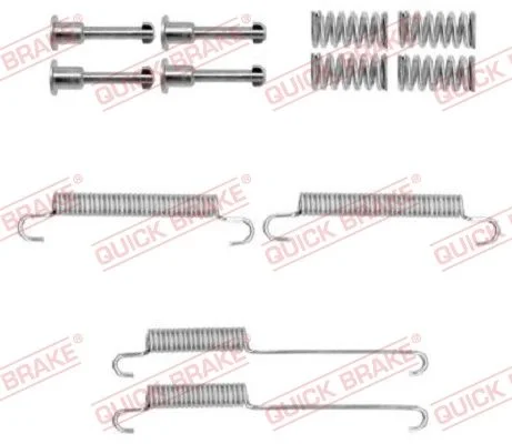 Accessory Kit, parking brake shoes QUICK BRAKE 105-0892