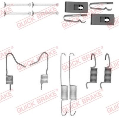 Accessory Kit, parking brake shoes QUICK BRAKE 105-0898