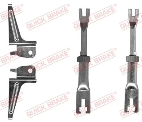 Reguliatorių komplektas, būgninis stabdys QUICK BRAKE 108 53 008