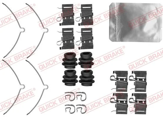 Priedų komplektas, diskinių stabdžių trinkelės QUICK BRAKE 109-0001