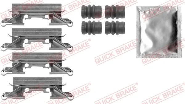 Комплект приладдя, накладка дискового гальма QUICK BRAKE 109-0002