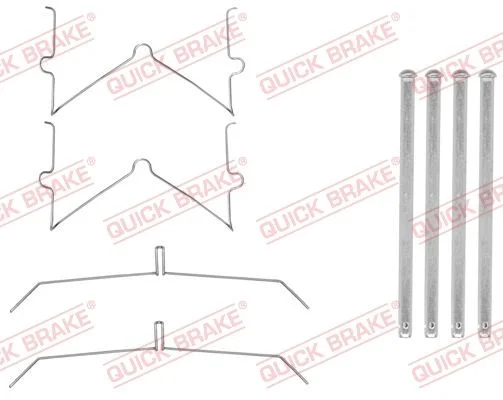 Комплект приладдя, накладка дискового гальма QUICK BRAKE 109-0003
