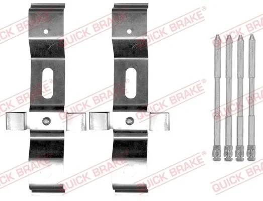 Priedų komplektas, diskinių stabdžių trinkelės QUICK BRAKE 109-0004
