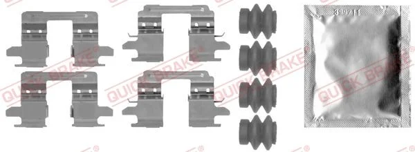 Priedų komplektas, diskinių stabdžių trinkelės QUICK BRAKE 109-0005