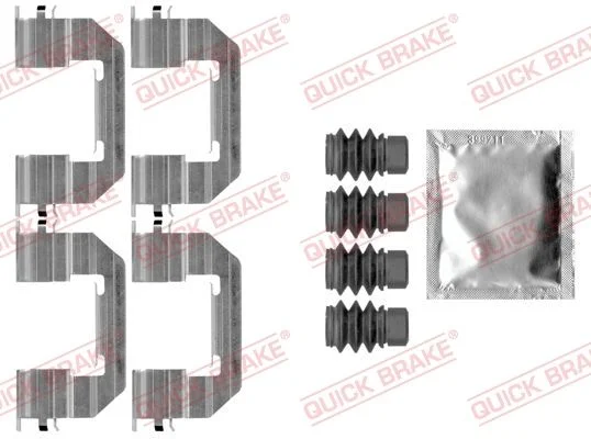 Комплект приладдя, накладка дискового гальма QUICK BRAKE 109-0011