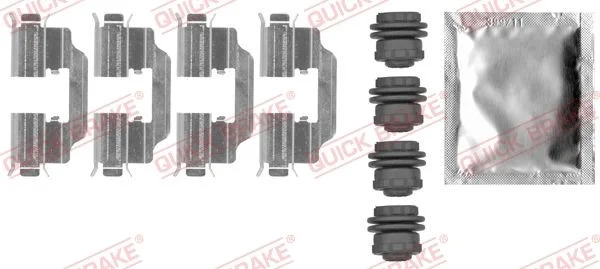 Комплект приладдя, накладка дискового гальма QUICK BRAKE 109-0012