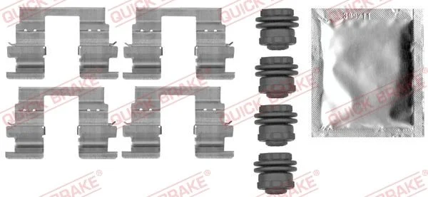 Комплект приладдя, накладка дискового гальма QUICK BRAKE 109-0013