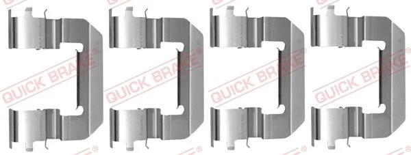 Priedų komplektas, diskinių stabdžių trinkelės QUICK BRAKE 109-0014